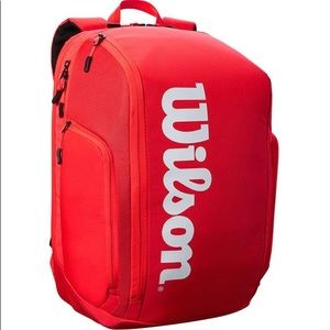 Wilson Super Tour Tennis Backpack Red